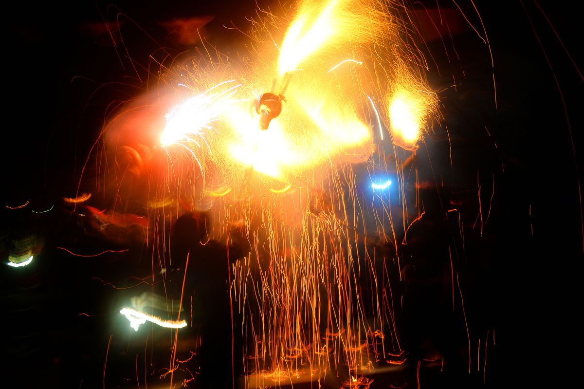 FIESTA DE LA NIT DEL FOC EN HOSPITALET DE L'INFANT