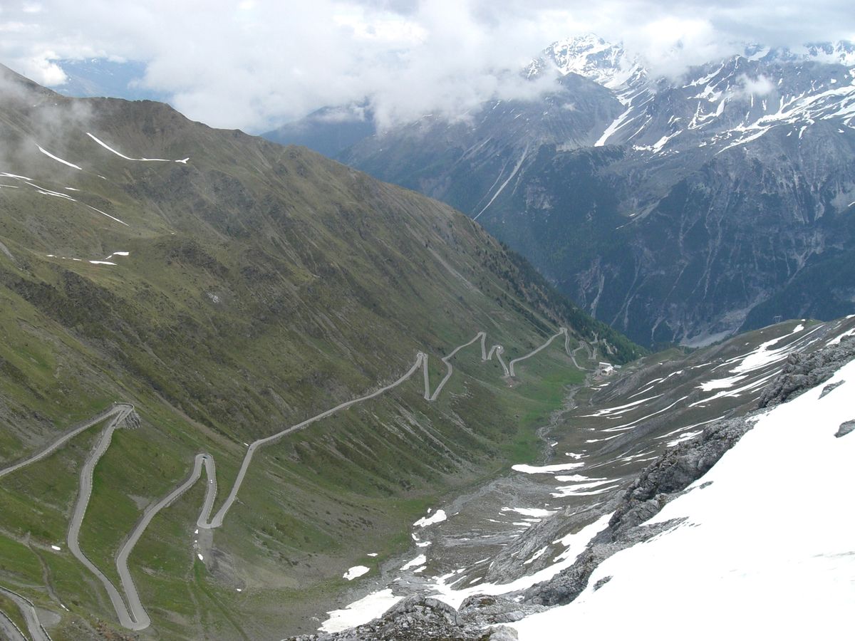 Blick vom Stilfser Joch (Passo Stelvia) / Südtirol