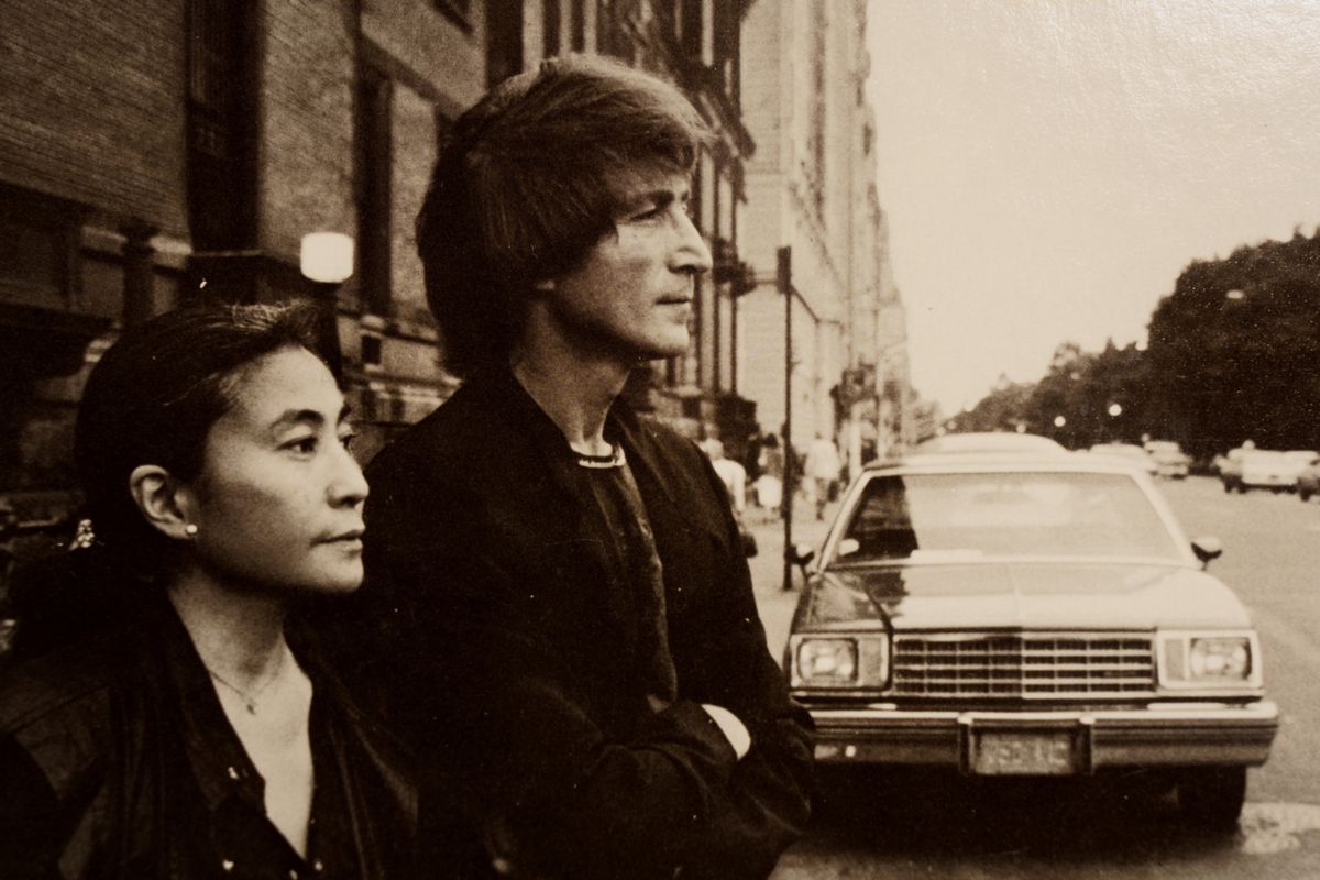 Yoko Ono und John Lennon, New York City  (Rückseite Cover der  LP „Double Fantasy „)